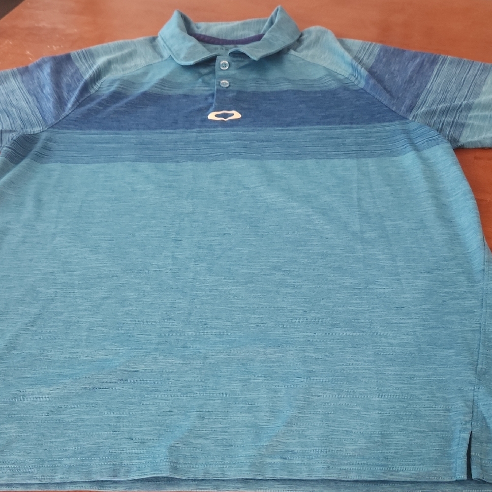 Oakley Men's Teal Polo Shirt